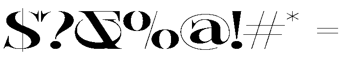 Sherlock SemBd UltExp Font OTHER CHARS