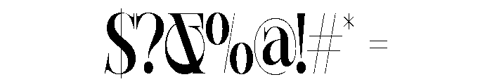 Sherlock SemBd UltraCond Font OTHER CHARS