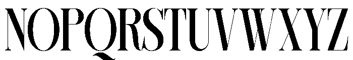 Sherlock SemBd UltraCond Font UPPERCASE