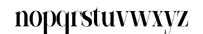 Sherlock SemBd UltraCond Font LOWERCASE