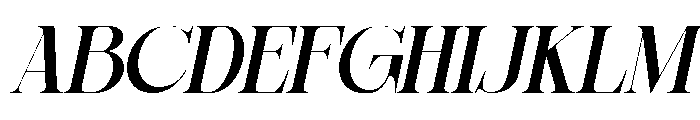 Sherlock Semi Bold Slanted Font UPPERCASE