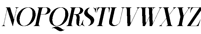 Sherlock Semi Bold Slanted Font UPPERCASE