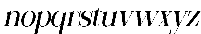 Sherlock Semi Condensed Slanted Font LOWERCASE