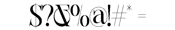 Sherlock Semi Condensed Font OTHER CHARS