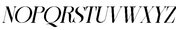 Sherlock Semi Expanded Slanted Font UPPERCASE