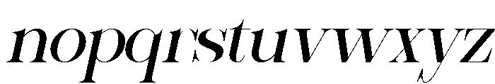 Sherlock Semi Expanded Slanted Font LOWERCASE