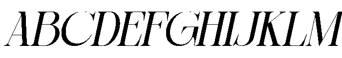 Sherlock Slanted Font UPPERCASE