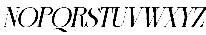 Sherlock Slanted Font UPPERCASE