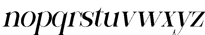 Sherlock Slanted Font LOWERCASE
