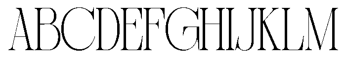 Sherlock Thin Condensed Font UPPERCASE
