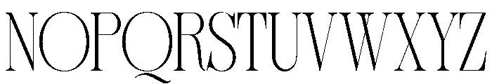 Sherlock Thin Condensed Font UPPERCASE