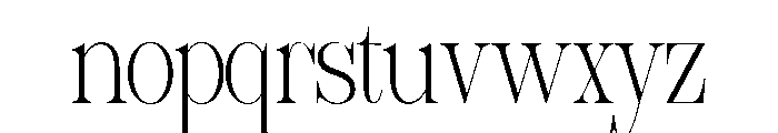 Sherlock Thin Condensed Font LOWERCASE