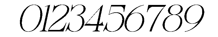 Sherlock Thin ExtExp Slant Font OTHER CHARS