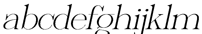 Sherlock Thin ExtExp Slant FONT
