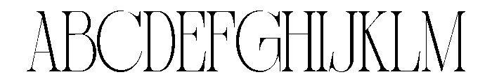 Sherlock Thin Extra Condensed Font UPPERCASE