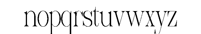 Sherlock Thin Extra Condensed Font LOWERCASE