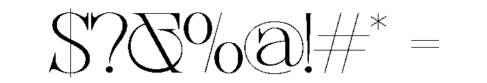 Sherlock Thin Extra Expanded Font OTHER CHARS
