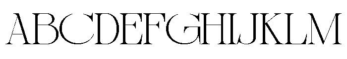 Sherlock Thin Extra Expanded Font UPPERCASE