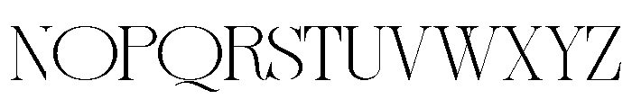 Sherlock Thin Extra Expanded Font UPPERCASE