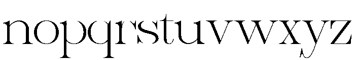 Sherlock Thin Extra Expanded Font LOWERCASE