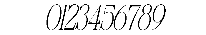 Sherlock Thin ExtraCond Slant Font OTHER CHARS
