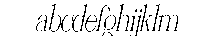 Sherlock Thin ExtraCond Slant FONT