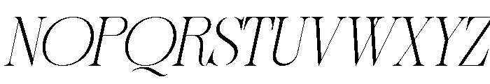 Sherlock Thin SemExp Slant Font UPPERCASE