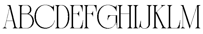 Sherlock Thin Semi Condensed Font UPPERCASE
