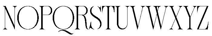 Sherlock Thin Semi Condensed Font UPPERCASE