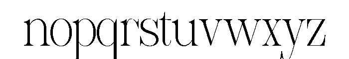 Sherlock Thin Semi Condensed Font LOWERCASE