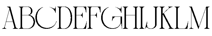 Sherlock Thin Semi Expanded Font UPPERCASE