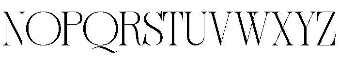 Sherlock Thin Semi Expanded Font UPPERCASE
