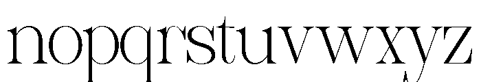 Sherlock Thin Semi Expanded Font LOWERCASE