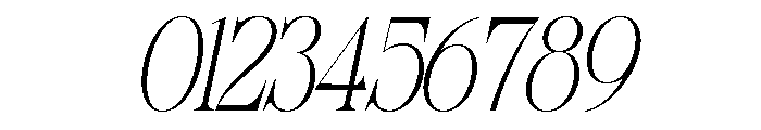 Sherlock Thin SemiCond Slant Font OTHER CHARS