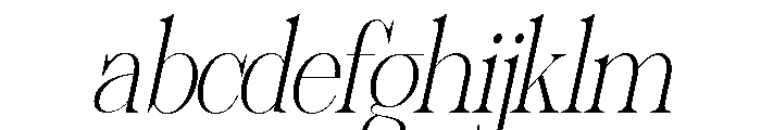 Sherlock Thin SemiCond Slant FONT