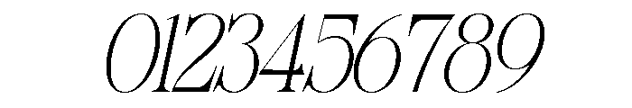 Sherlock Thin Slanted Font OTHER CHARS