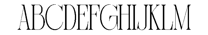 Sherlock Thin Ultra Condensed Font UPPERCASE