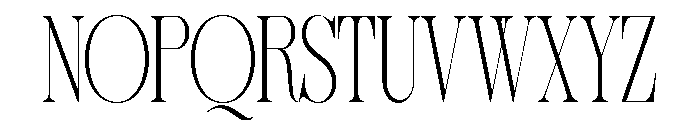 Sherlock Thin Ultra Condensed Font UPPERCASE