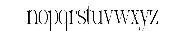 Sherlock Thin Ultra Condensed Font LOWERCASE