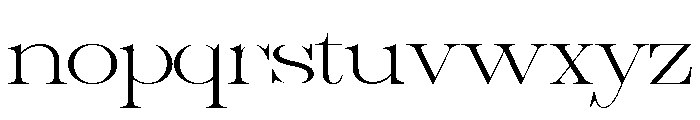Sherlock Thin Ultra Expanded Font LOWERCASE