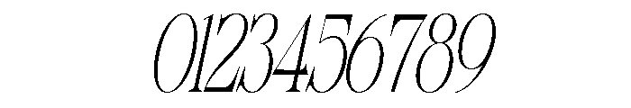Sherlock Thin UltraCond Slant Font OTHER CHARS