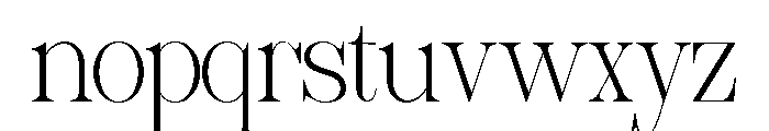 Sherlock Thin Font LOWERCASE