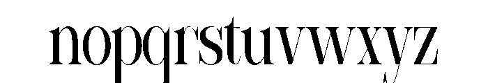 Sherlock Ultra Condensed Font LOWERCASE
