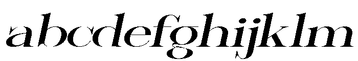 Sherlock Ultra Expanded Slanted FONT
