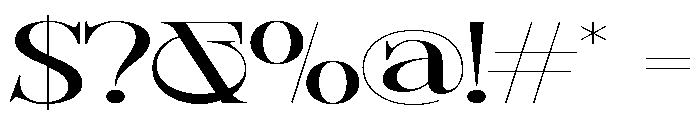 Sherlock Ultra Expanded Font OTHER CHARS
