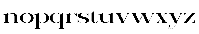 Sherlock Ultra Expanded Font LOWERCASE
