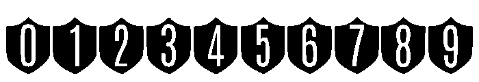 Shield Block Regular Font OTHER CHARS