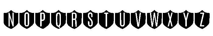 Shield Block Regular Font LOWERCASE