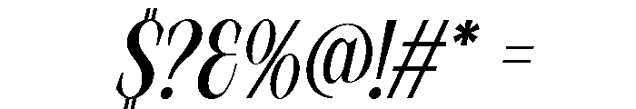 Shifer Blastone Italic Font OTHER CHARS