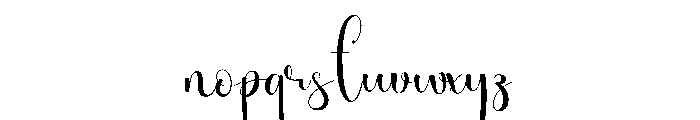 Shiladay Graduating Font LOWERCASE